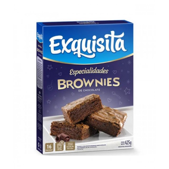 Bizcochuelo Argentino Exquisita Brownies 425  gramos