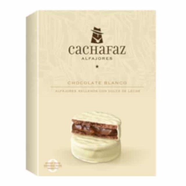 Alfajor Cachafaz Chocolate Blanco x 6 u