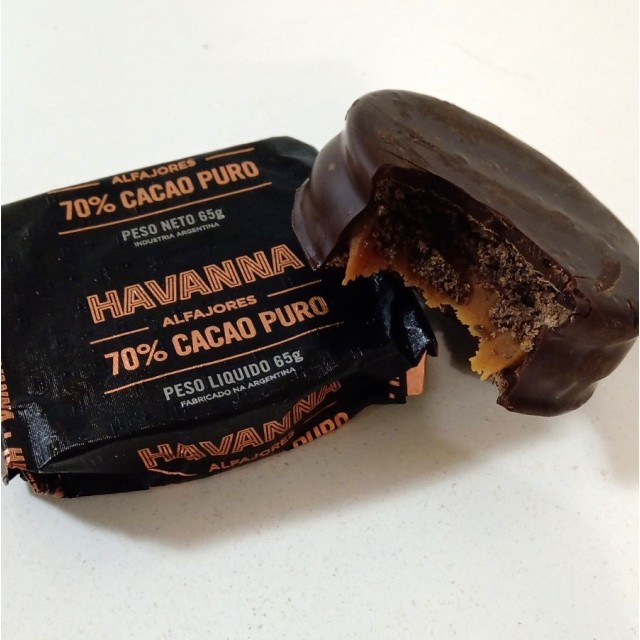 Alfajor Argentino Havanna Cacao 70% Unidad