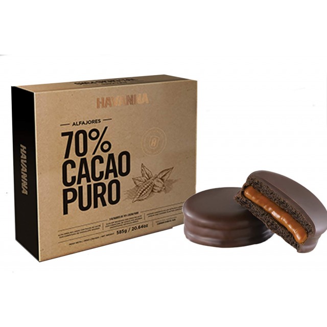 Alfajor Havanna Cacao 70% de Argentina 4 Unidades Alfajor Havanna Cacao 70% de Argentina 4 Unidades