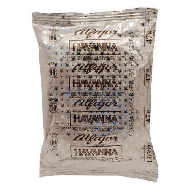 Alfajor Havanna de Merengue y Dulce de Leche en Flow Pack Al Vacío Unidad Alfajor Havanna de Merengue y Dulce de Leche en Flow Pack Al Vacío Unidad