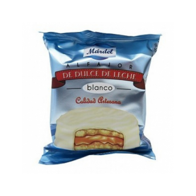 Alfajor Mardel Blanco de Dulce de Leche Unidad