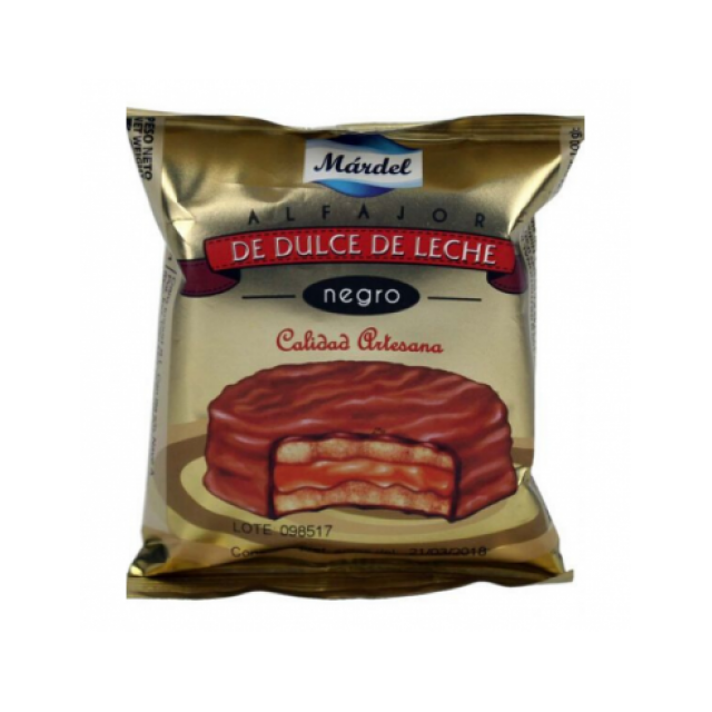 Alfajor Mardel Negro de Dulce de Leche Alfajor Mardel Negro de Dulce de Leche