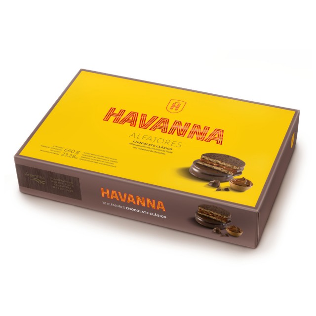 Alfajores Chocolate Havanna Docena