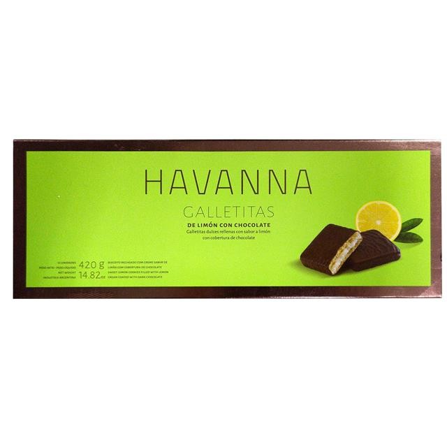 Havanna Galletitas Limón Chocolate Argentina Caja 6 Unidades
