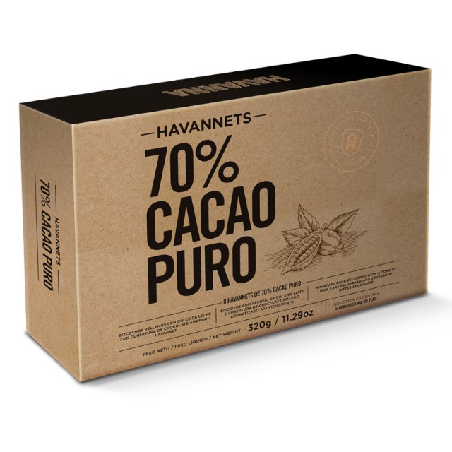 Havannets Argentino Havanna Cacao 70%  8 Unidades
