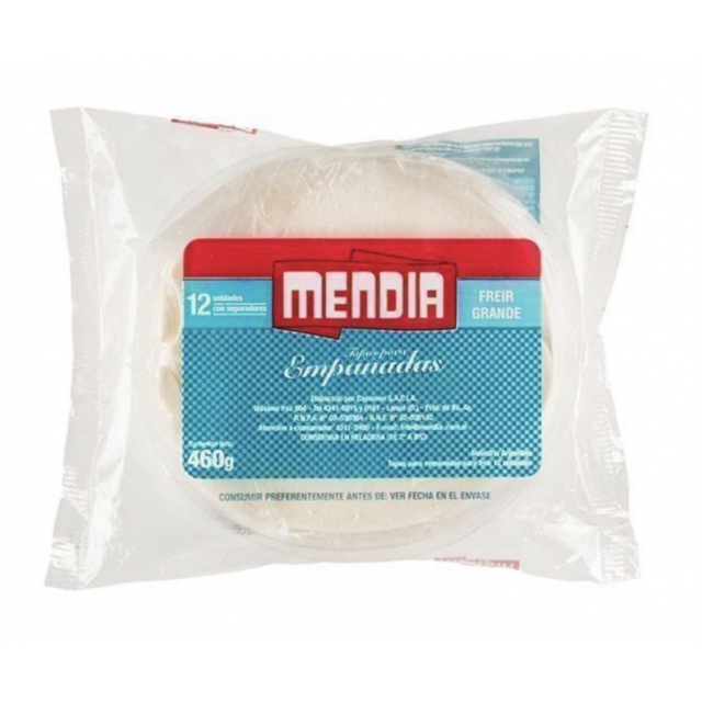 Tapas de Empanadas Mendía Freír Grande 14 cm x 12 unidades Tapas de Empanadas Mendía Freír Grande 14 cm x 12 unidades