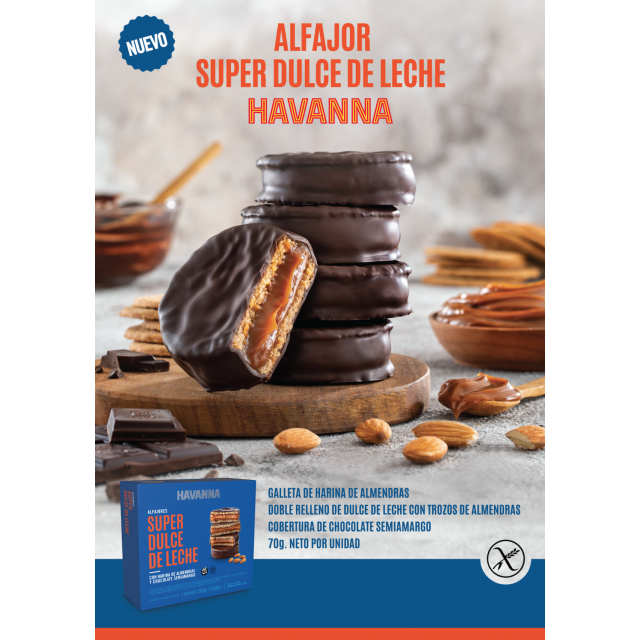 Alfajor Havanna Super Dulce de Leche Unidad