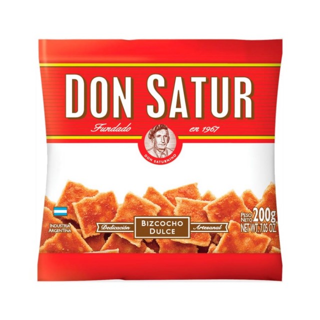 Bizcochitos Dulces de Grasa Don Satur Argentinos