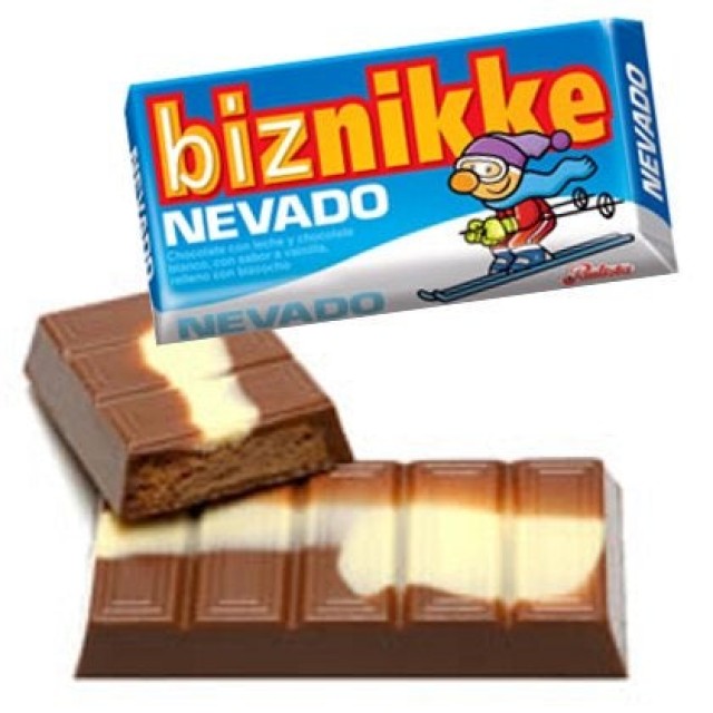 Biznikke Nevado Chocolate Argentino 28 Gramos Unidad