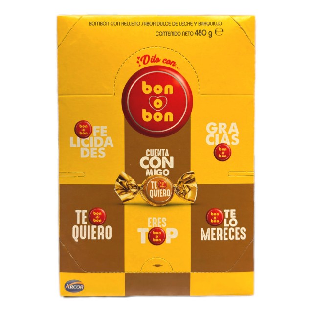 Bon o Bon Argentino de Dulce de Leche Caja x 30 unidades