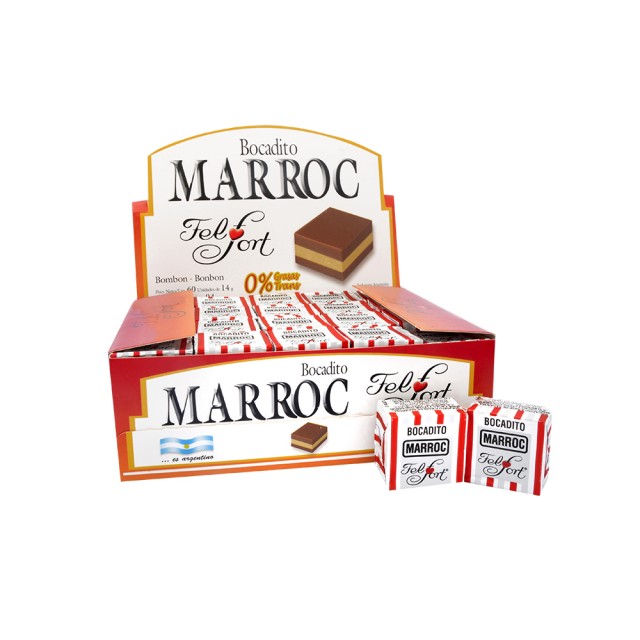 Caja Bocadito Argentino Marroc Felfort x 60 unidades