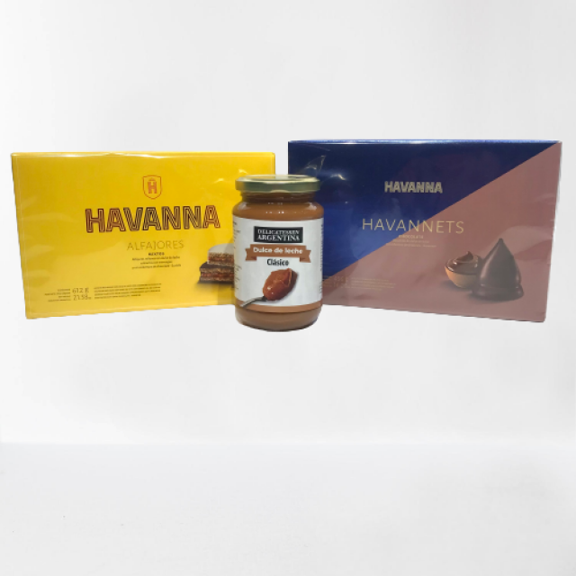 Caja de Alfajores Mixtos Havanna Docena + Caja de Havannets 18 unidades + Dulce De Leche de Regalo Caja de Alfajores Mixtos Havanna Docena + Caja de Havannets 18 unidades + Dulce De Leche de Regalo