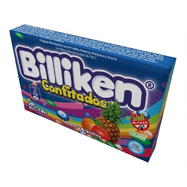 Caramelos Confitados Billiken Frutal 50gr Mismo Sabor Sugus