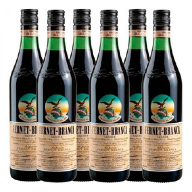 Fernet Branca Italiano Caja por 6 botellas