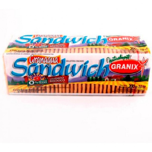 Galletitas Crackers Granagua Sandwich x 200gr