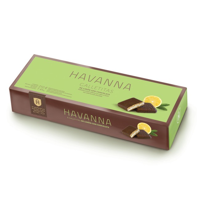 Havanna Galletitas Limón Chocolate Argentina Caja 6 Unidades