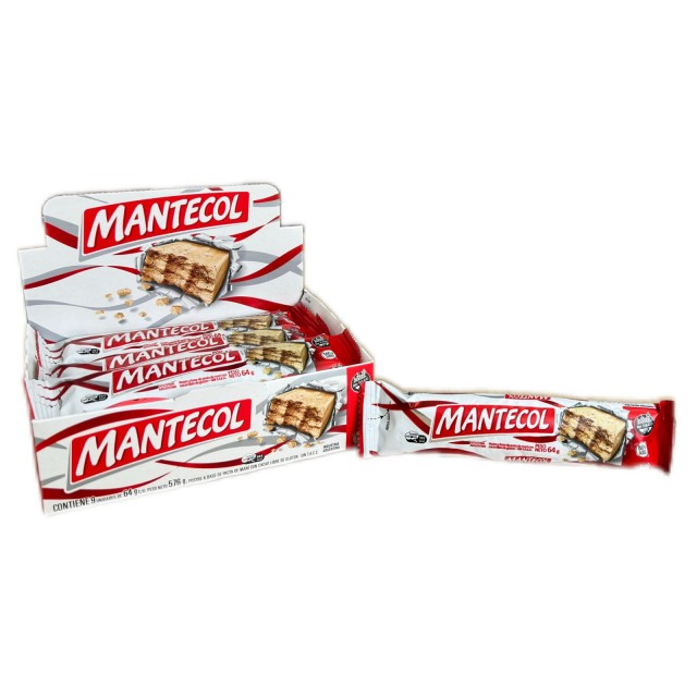 Mantecol ORIGINAL CLÁSICO de Maní Argentino 64 gramos - Caja de 9 Unidades CAD: 13 DE FEBRERO 2024