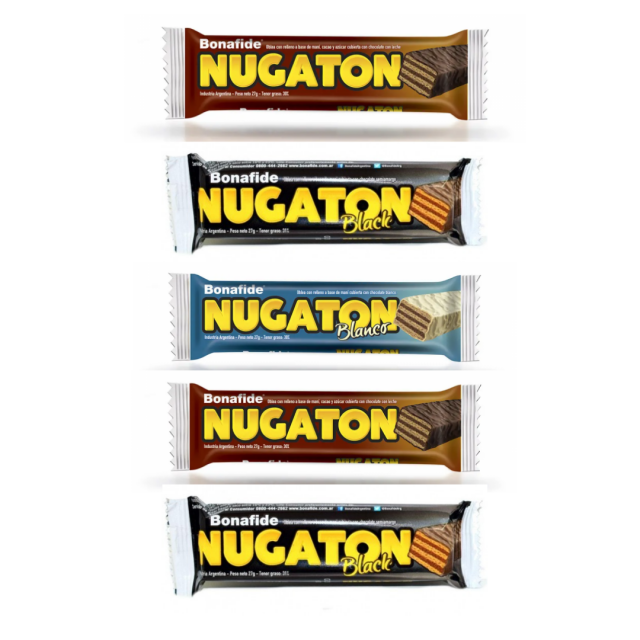 Nugatón Bonafide Chocolate con Leche Oferta x 5 Unidades