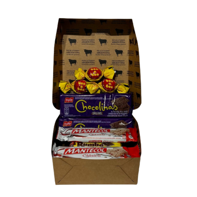 Caja de la Dulzura Argentina de Mantecol, Golosinas y Galletitas Caja de la Dulzura Argentina de Mantecol, Golosinas y Galletitas