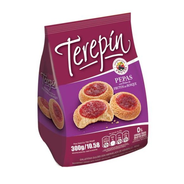 Pepas Terepin con Dulce de Frutos Rojos