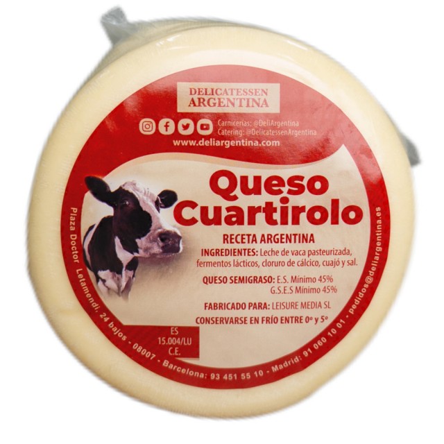 Queso Cuartirolo Estilo Argentino