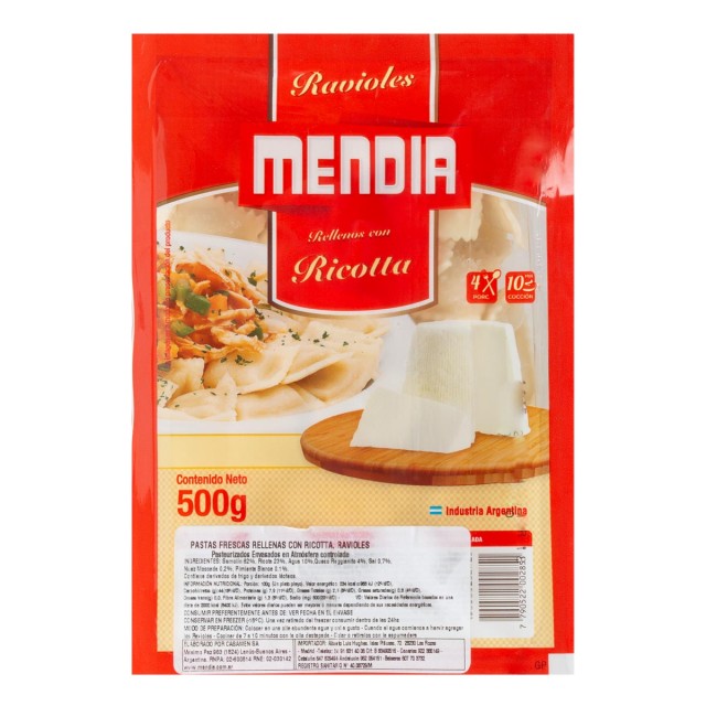Ravioles Argentinos de Ricota Mendia Ravioles Argentinos de Ricota Mendia