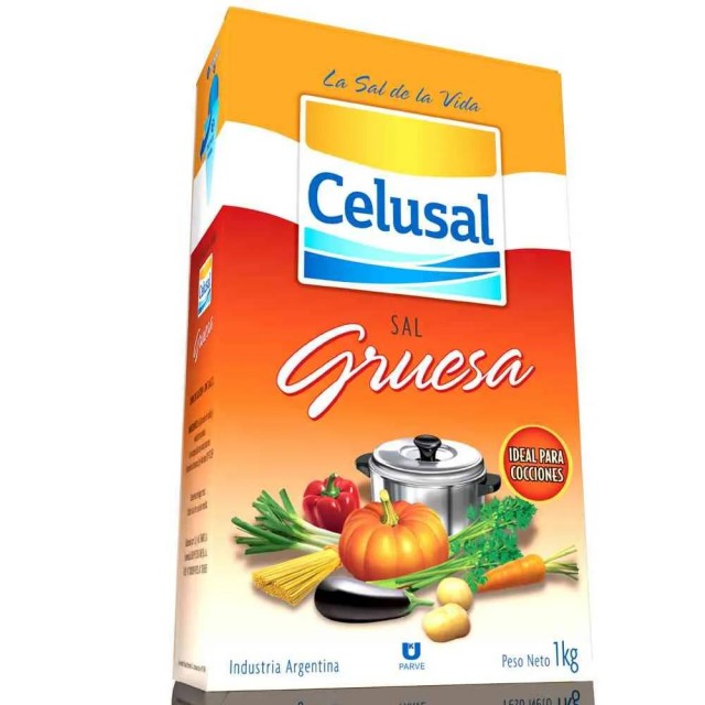 Sal Gruesa Argentina Celusal Envase Cartón 1 Kilo Sal Gruesa Argentina Celusal Envase Cartón 1 Kilo