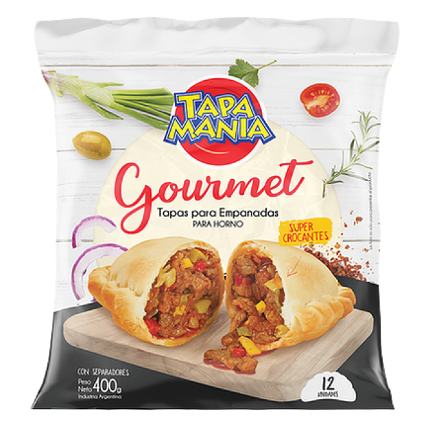 Tapa Empanada Tapamania Gourmet Horno 13 cm 12 unidades