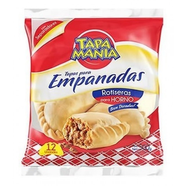 Tapa Para Empanadas Horno Roticeras Tapamania 14 cm 12 unidades