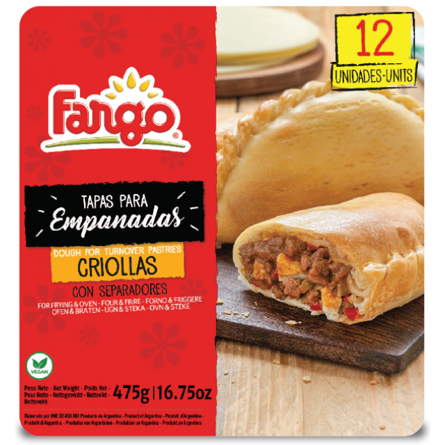 Tapas de Empanadas Fargo Freír Grande Oferta 5 Paquetes