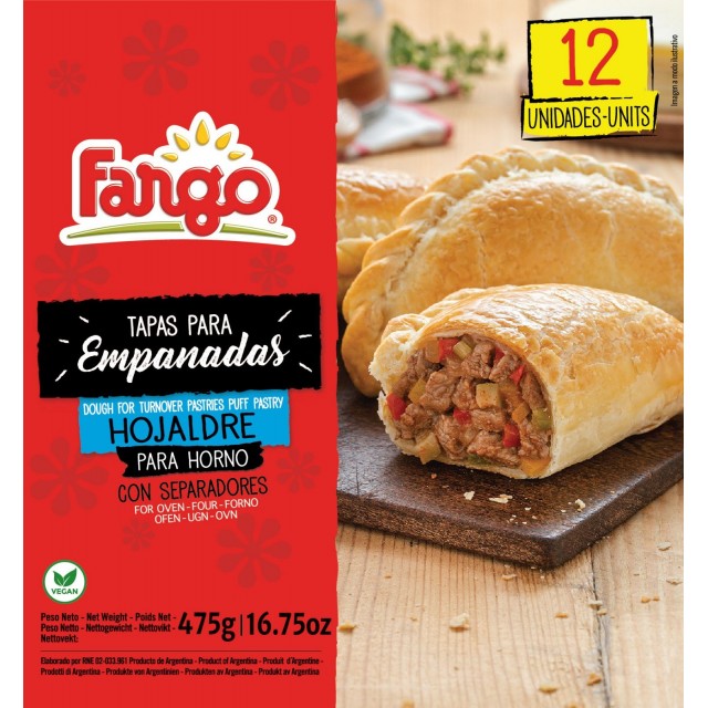 Tapas de Empanadas Fargo Horno Grandes 14 cm