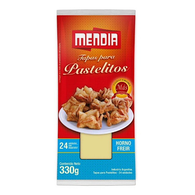 Tapas Para Pastelitos Mendía 24 unidades 330 gr