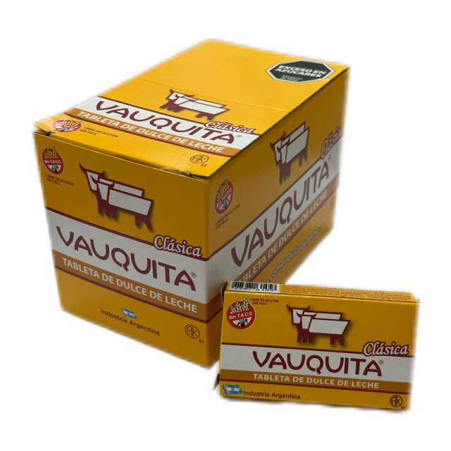Vauquita Dulce de Leche Tableta Caja x 18 unidades de 25 gr