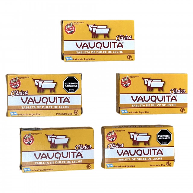 Vauquita Dulce de Leche Tableta - 5 Unidades