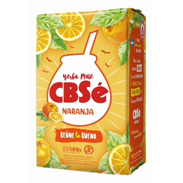 Yerba Mate CBSé Naranja 500 gr