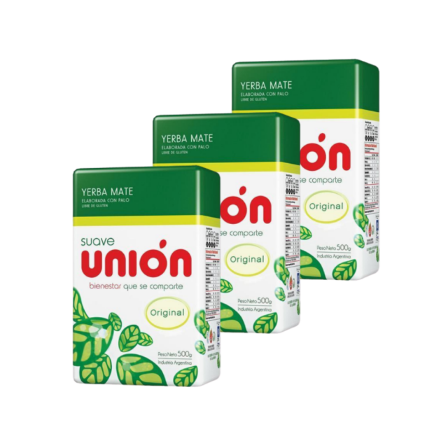 Yerba Mate Union Suave 500 Gramos Pack 3 Unidades Yerba Mate Union Suave 500 Gramos Pack 3 Unidades