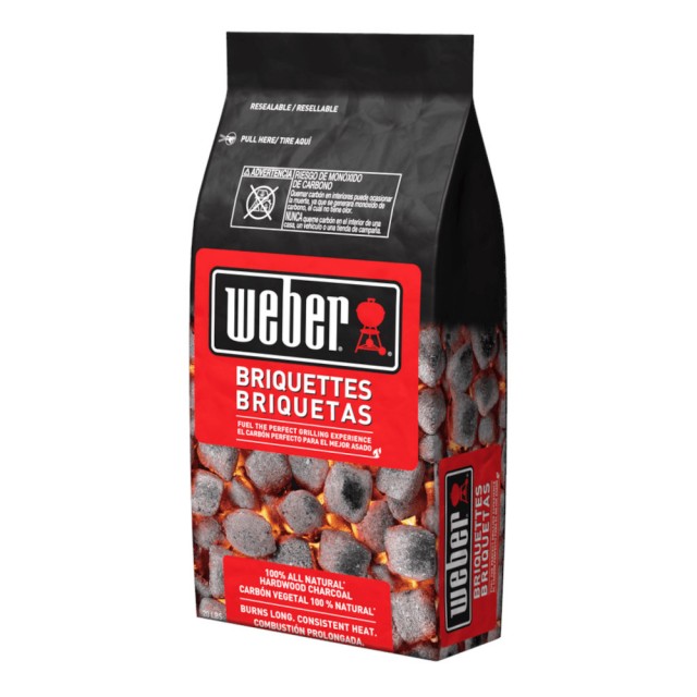 Briquetas de Carbón Weber Premium 4 kilos  Para Deliverys 1 Unidad Máximo