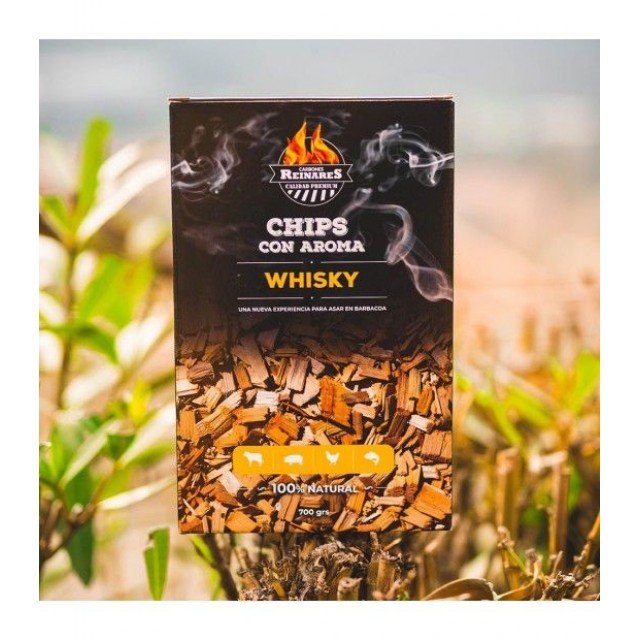Chips aromáticos sabor Whisky Reinares Bolsa x 700 grs. Chips aromáticos sabor Whisky Reinares Bolsa x 700 grs.