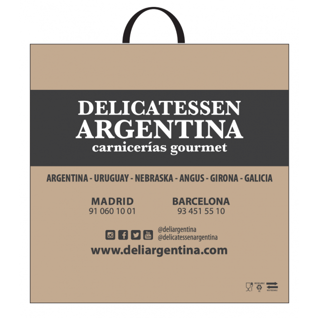 Bolsa Grande Reutilizable Reciclable Galga 350 Delicatessen Argentina