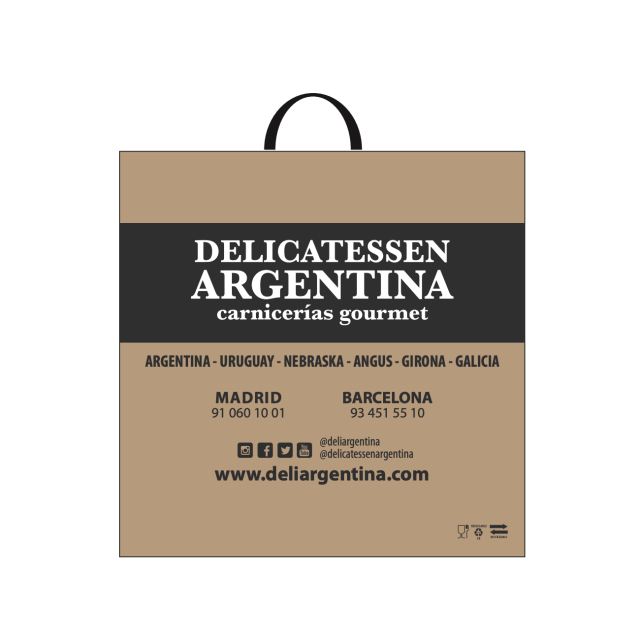 Bolsa Mediana Reutilizable Reciclable Galga 350 Delicatessen Argentina