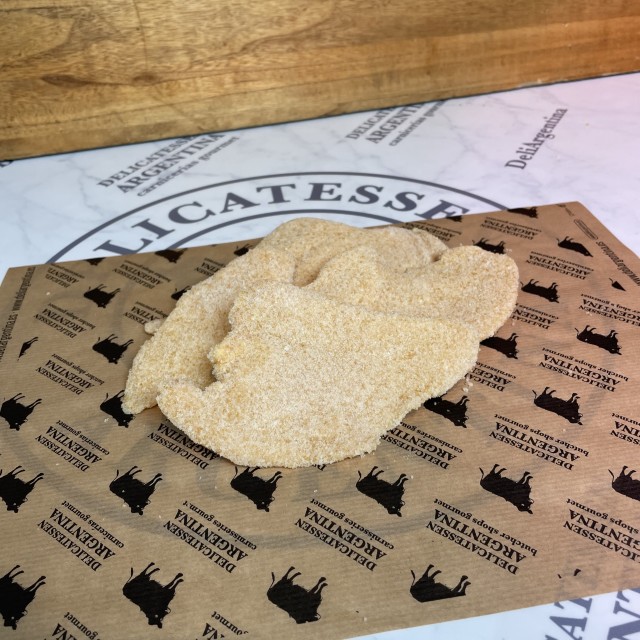 Milanesa Escalopa de Pollo SIN GLUTEN Estilo Argentino- SI INCLUYE ESTE PRODUCTO NO TENDRÁ OPCIÓN DE ENVÍO REFRIGERADO 24/48HS Milanesa Escalopa de Pollo SIN GLUTEN Estilo Argentino- SI INCLUYE ESTE PRODUCTO NO TENDRÁ OPCIÓN DE ENVÍO REFRIGERADO 24/48HS
