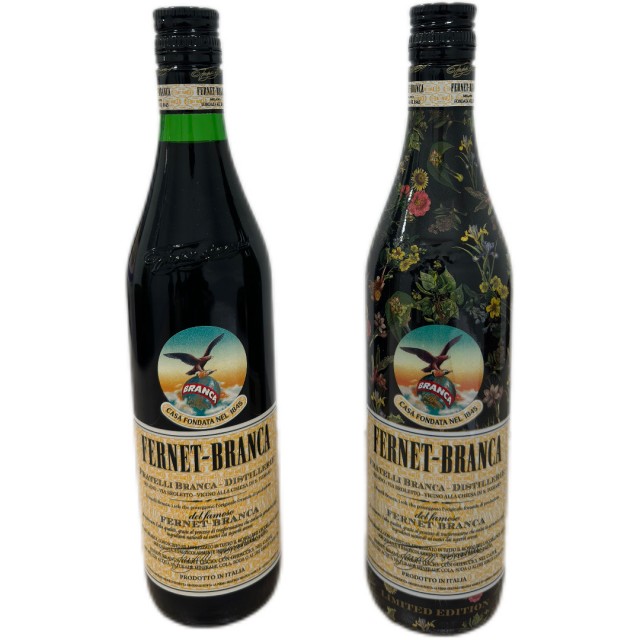 Dúo Edición limitada: Fernet Branca Italiano Botella Negra + Fernet Branca Italiano