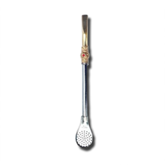 Bombilla Uruguaya El Bagual 19 cm Base Ancha Bombilla Uruguaya El Bagual 19 cm Base Ancha