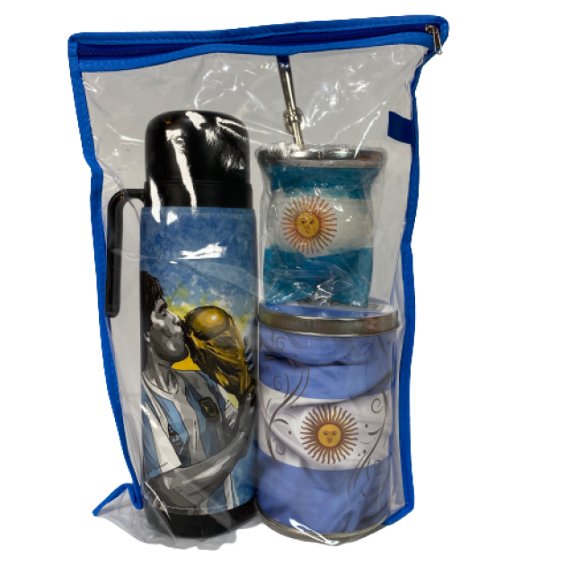Kit Matero: Termo Acero Inox 1Litro Motivo Diego Maradona, Mate Argentina, Bombilla Argentina y Yerbera Argentina Kit Matero: Termo Acero Inox 1Litro Motivo Diego Maradona, Mate Argentina, Bombilla Argentina y Yerbera Argentina