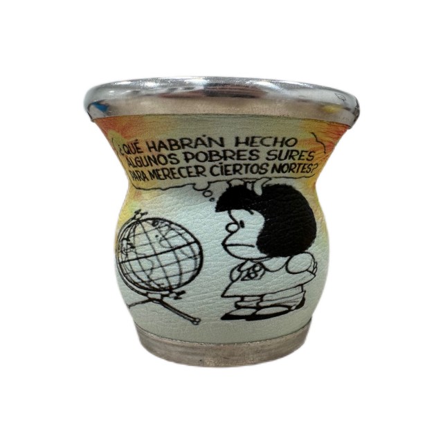 Mate de Vidrio Diseño Mafalda