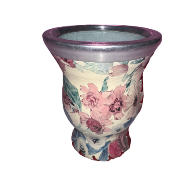 Mate Cristal Forrado Motivos Florales Argentina Mate Cristal Forrado Motivos Florales Argentina