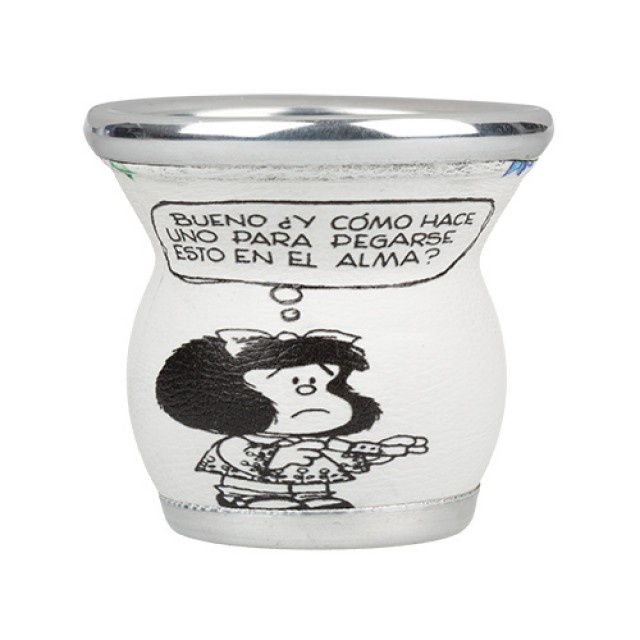 Mate de Vidrio Diseño Mafalda