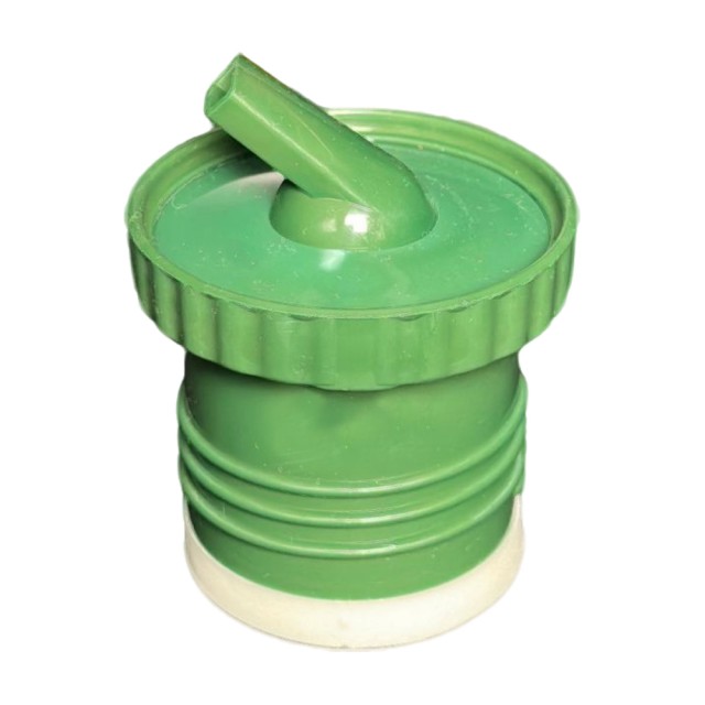 Tapón Pico Cebador Matero COLOR VERDE CON PICO VERDE a Rosca Adaptado para Termos Stanley