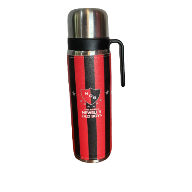 Termo Metalico Inoxidable 1 Litro con Pico Vertedor y Mango Negro Equipo Fútbol Argentina Club Atlético Newell's Old Boys Termo Metalico Inoxidable 1 Litro con Pico Vertedor y Mango Negro Equipo Fútbol Argentina Club Atlético Newell's Old Boys